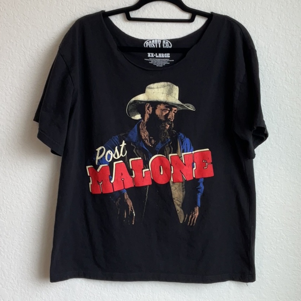 POSTY CO • Post Malone Black Band Tee Size XXL